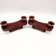 Set of 2 Art Deco candlesticks from the 1930s