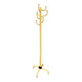 Vintage coat rack yellow, coat rack metall, 80's