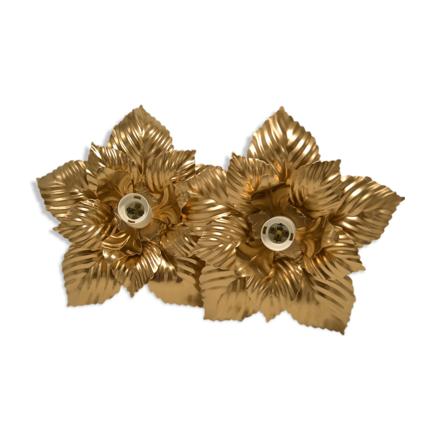 Duo d'appliques fleurs
