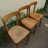 3 Bauman bistro chairs