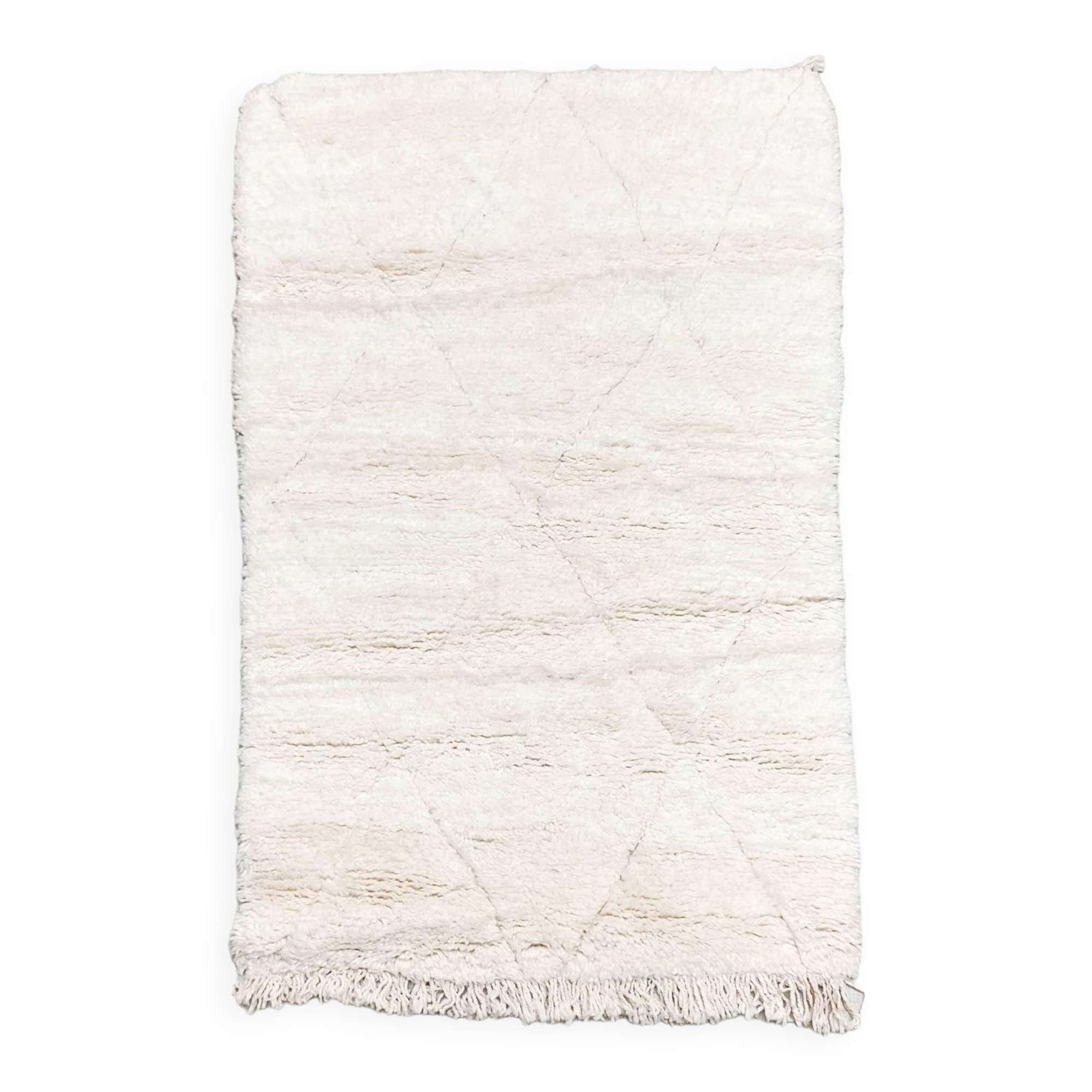 Beni Ouarain Moroccan Berber carpet with engraved diamonds 1.50x0.95m