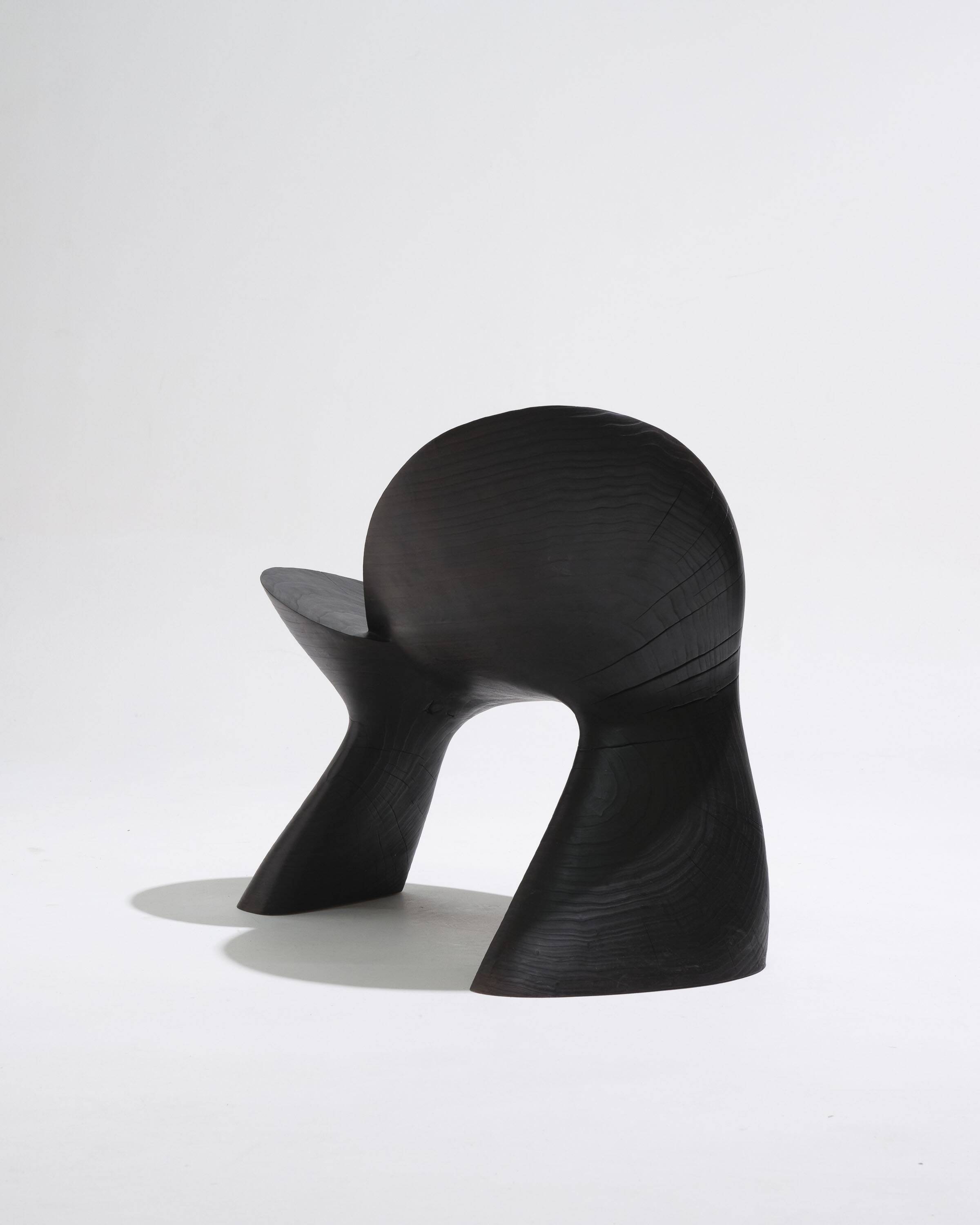Anetos armchair in black wood