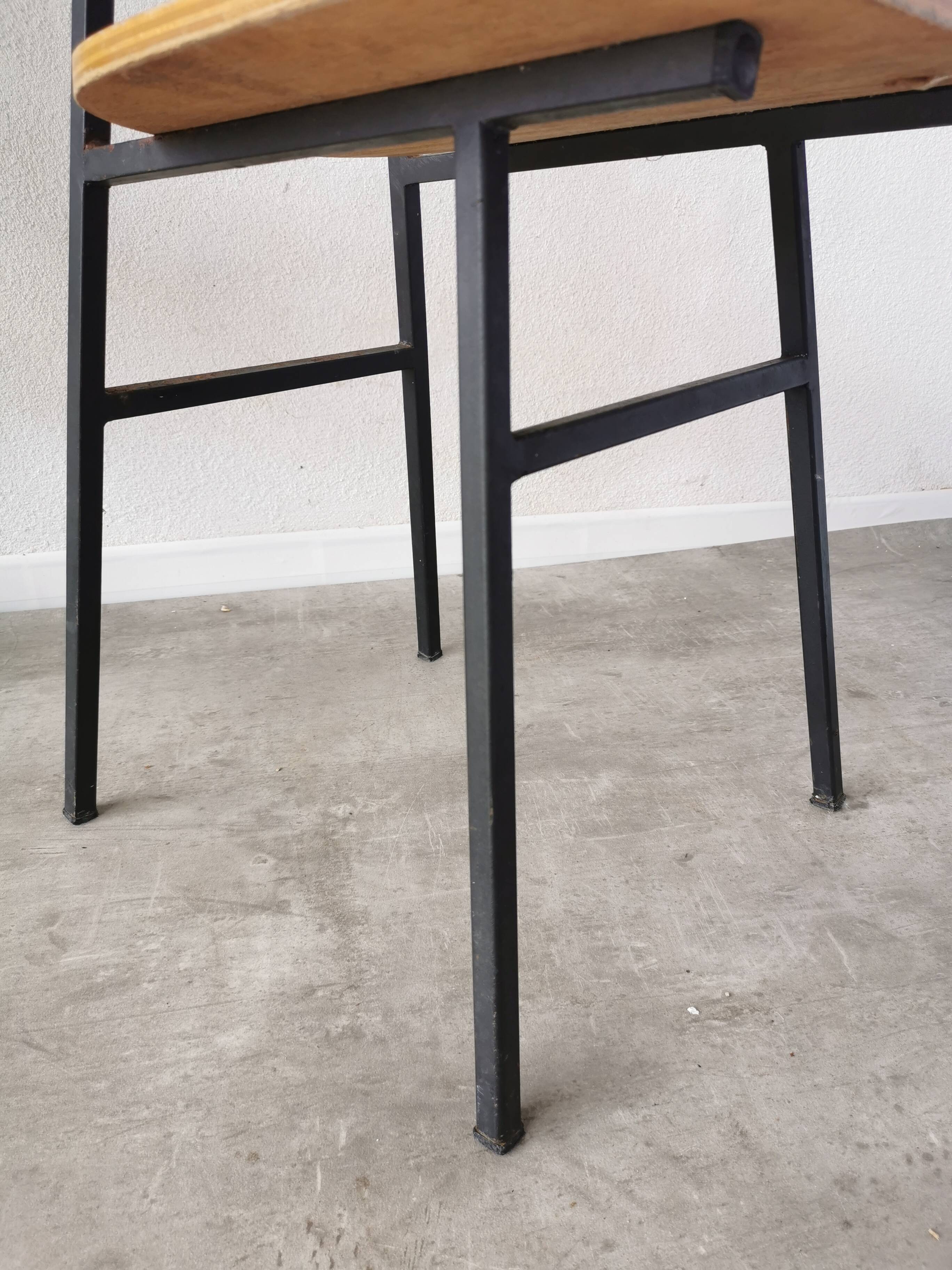 Vintage stol kamnik school chair: 1970s yugoslavia, industrial design