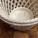 Vintage woven ceramic cache-pot