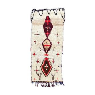 Vintage azilal berber carpet 85×200 cm