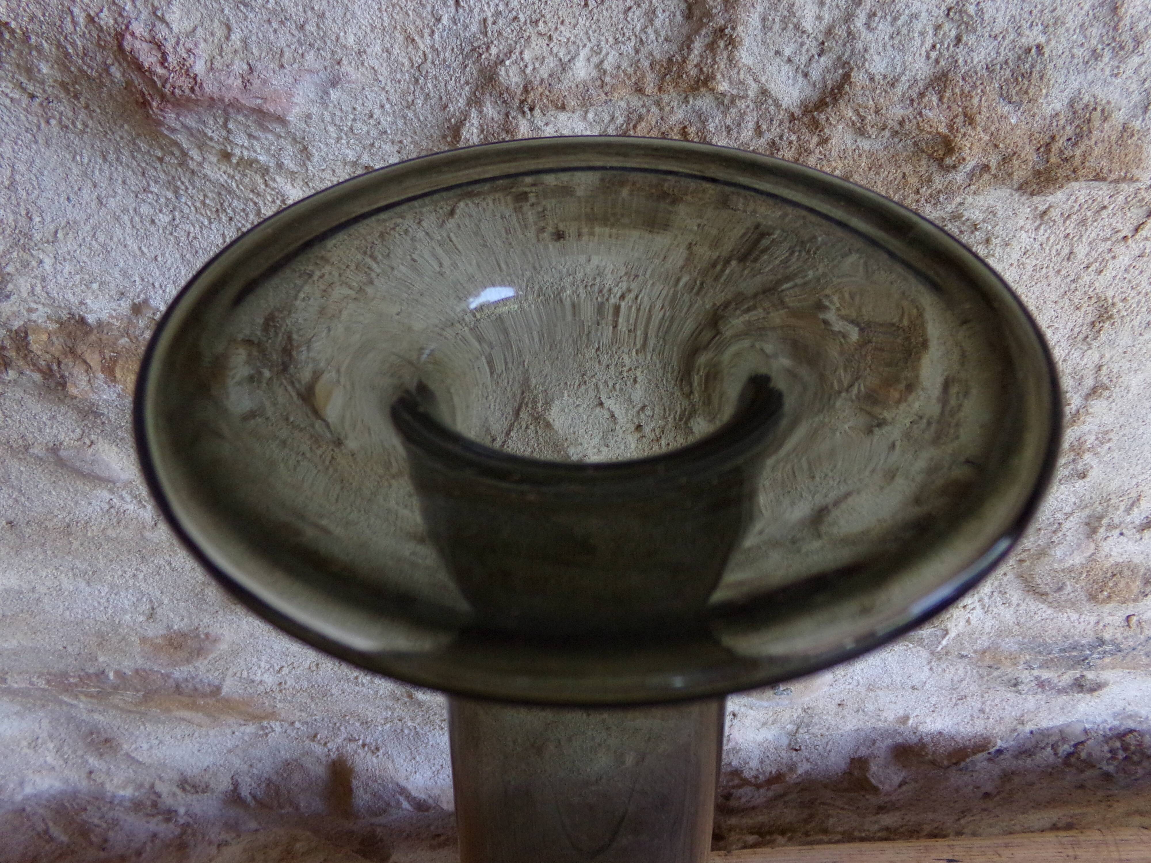 Smoked glass vase Habitat