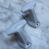 Vintage porcelain hooks