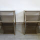 2 Sofa tips glass smoked gold metal