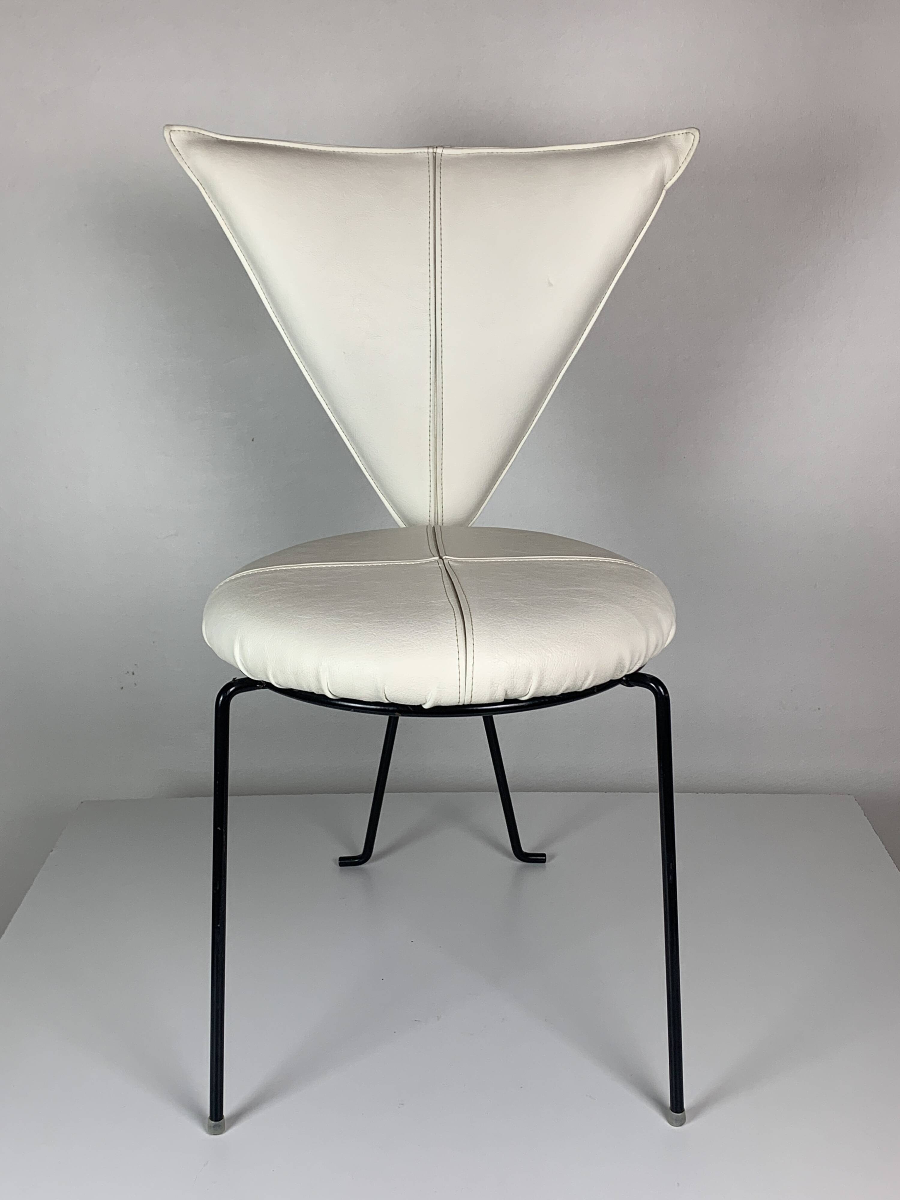 Set of 8 and one post modern dining chairs, 1980s by Lübke