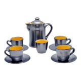 1960s modern ceramic coffee service Gramann (Topferei Römhild), Germany