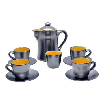 1960s modern ceramic coffee service Gramann (Topferei Römhild), Germany