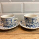 2 tasses et sous tasses vintage