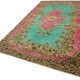 Overdyed Wool Vintage Handmade Carved Rug 169 cm x 288 cm