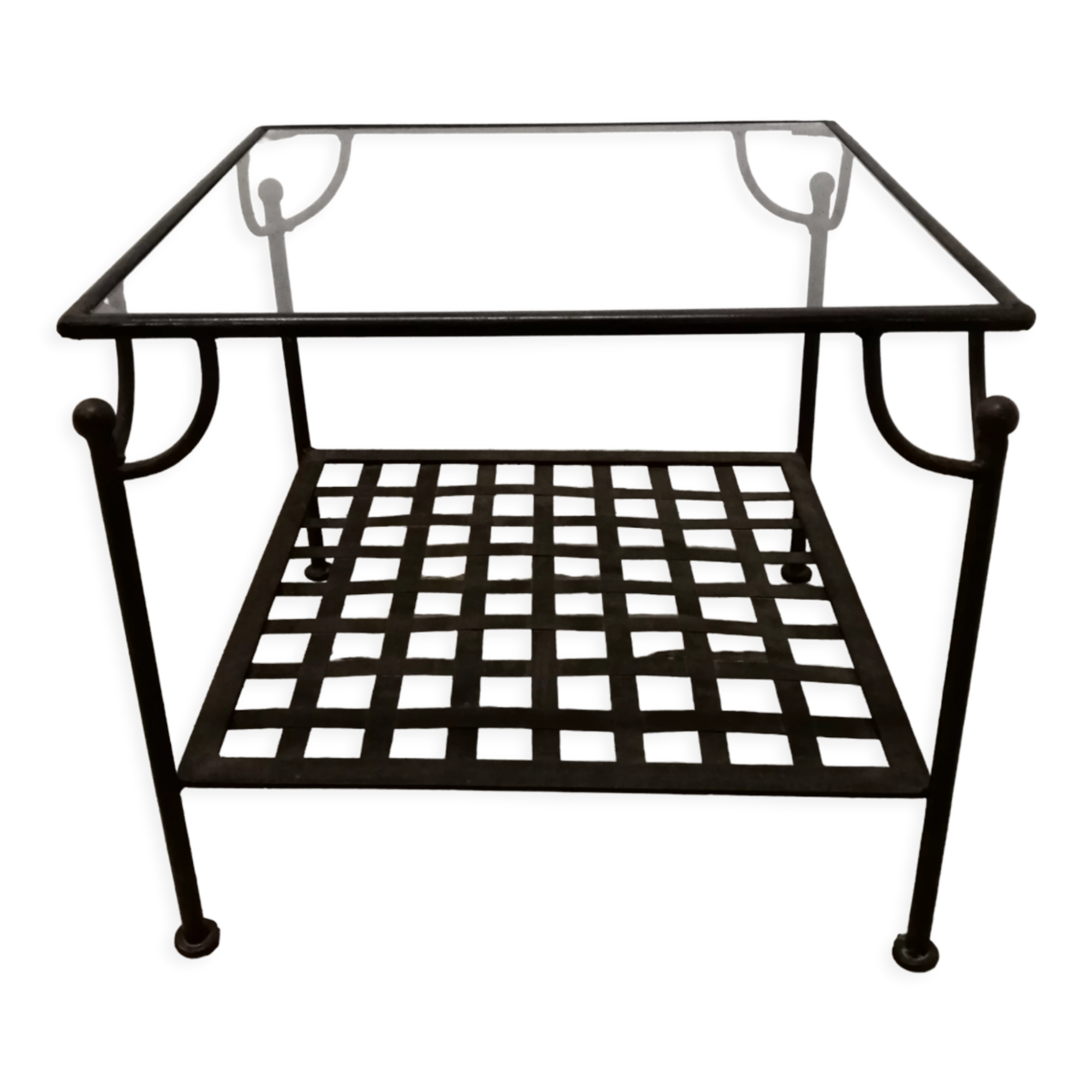Wrought-iron coffee table