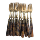 Set of 12 antique cake forks