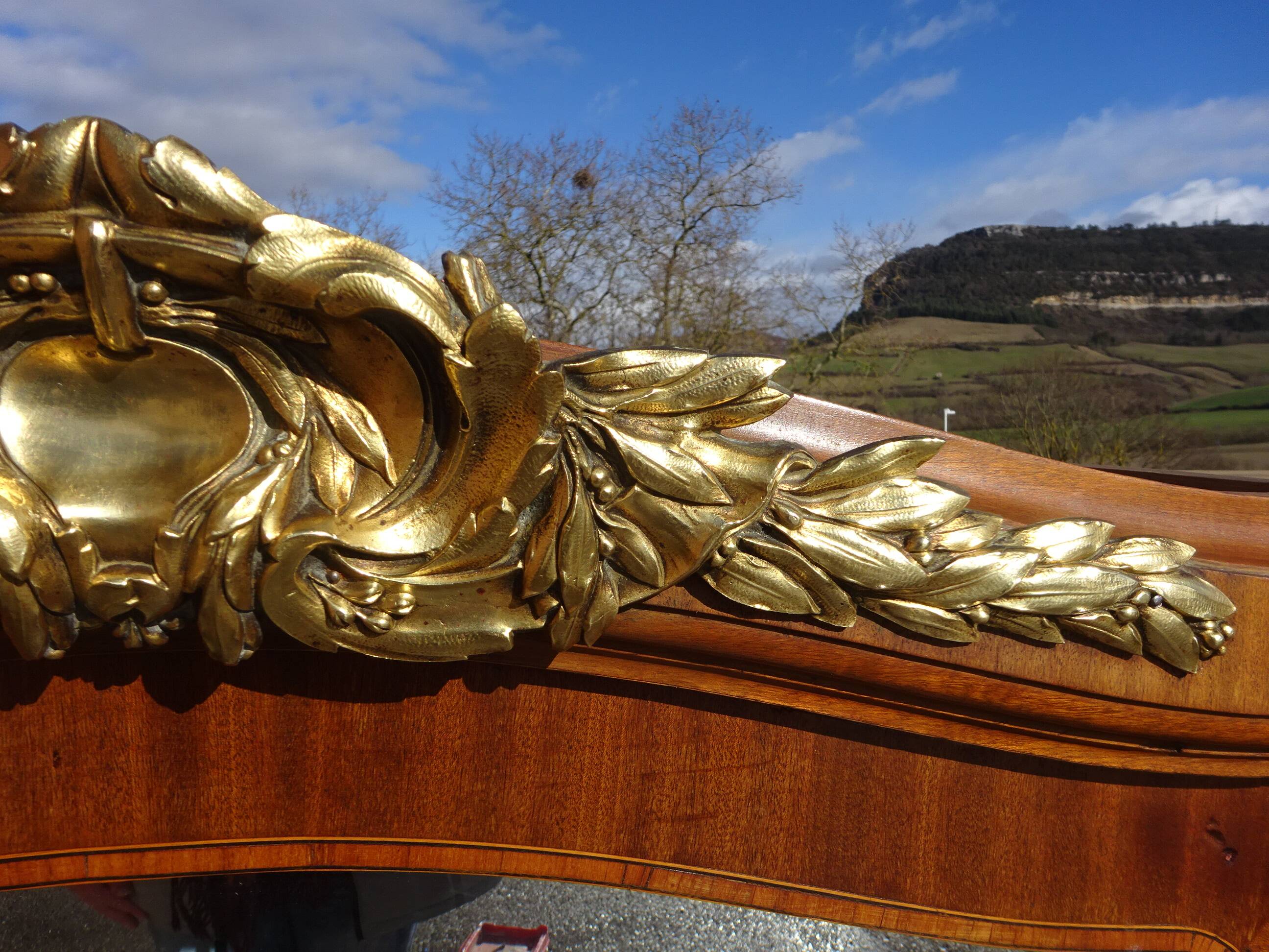 Old three-door wardrobe