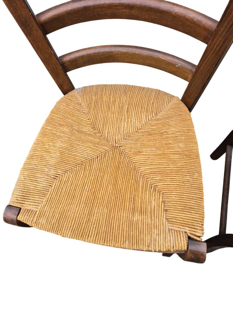 6 chaises + un fauteuil de campagne
