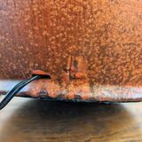 Red ceramic lamp by Jacques Ligner