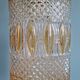 Glass and brass pendant light, 1960s