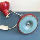 Lampe à poser articulée en métal laqué rouge, 1950
