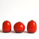 Trio of red ceramics Antonio Lampecco
