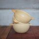 Set of 3 vintage village stoneware bowls, breakfast bowl, vintage ear bowl.