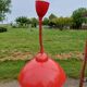 Vintage Red Tole Suspension