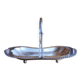 Panier en métal argenté