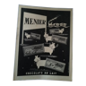 A Meunier chocolate paper advertisement from a period magazine