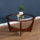 Retro Teak Round 'Astro' 'Fresco' Coffee Table By Victor Wilkins For G Plan