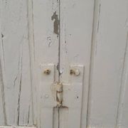 Volets 4 vantaux H148xL245cm persiennes chêne anciens paire 1