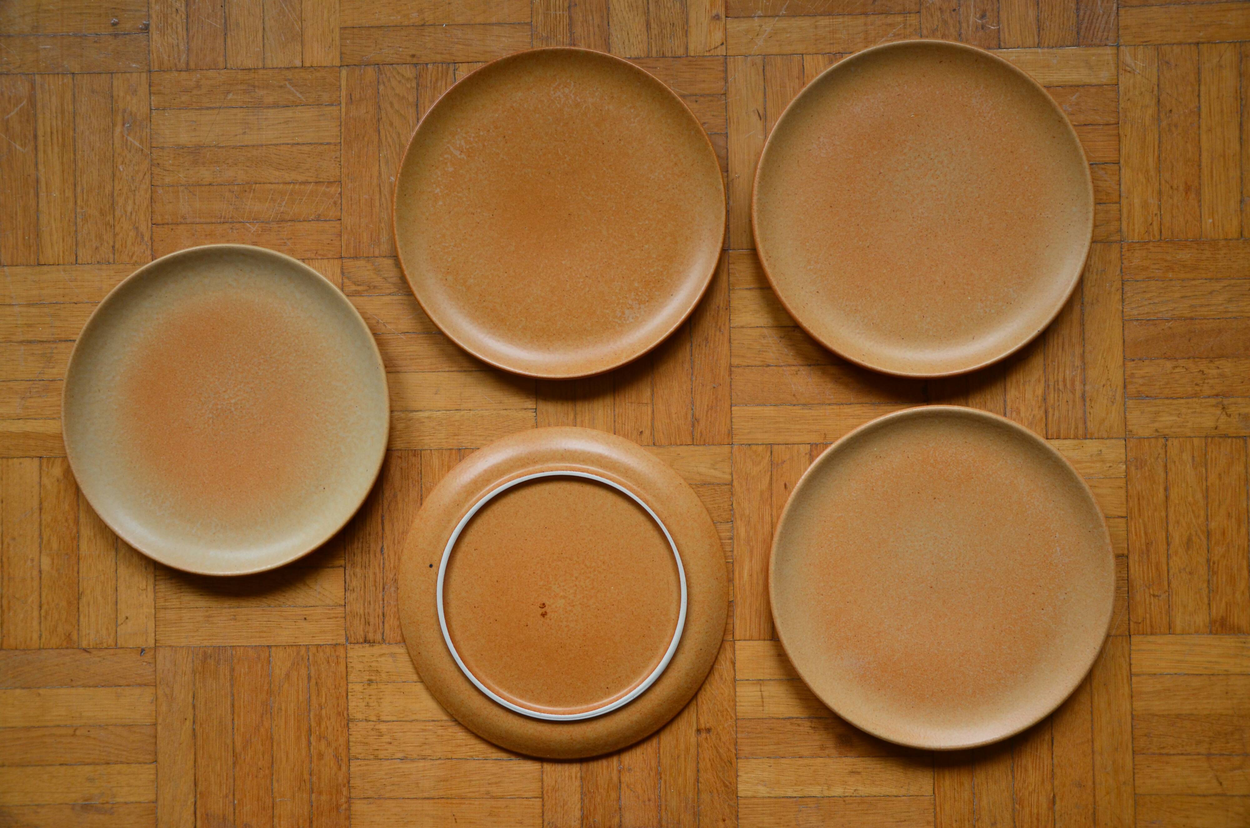 5-Pack stoneware dessert plates