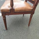 Paire de fauteuils anciens style Louis XVl