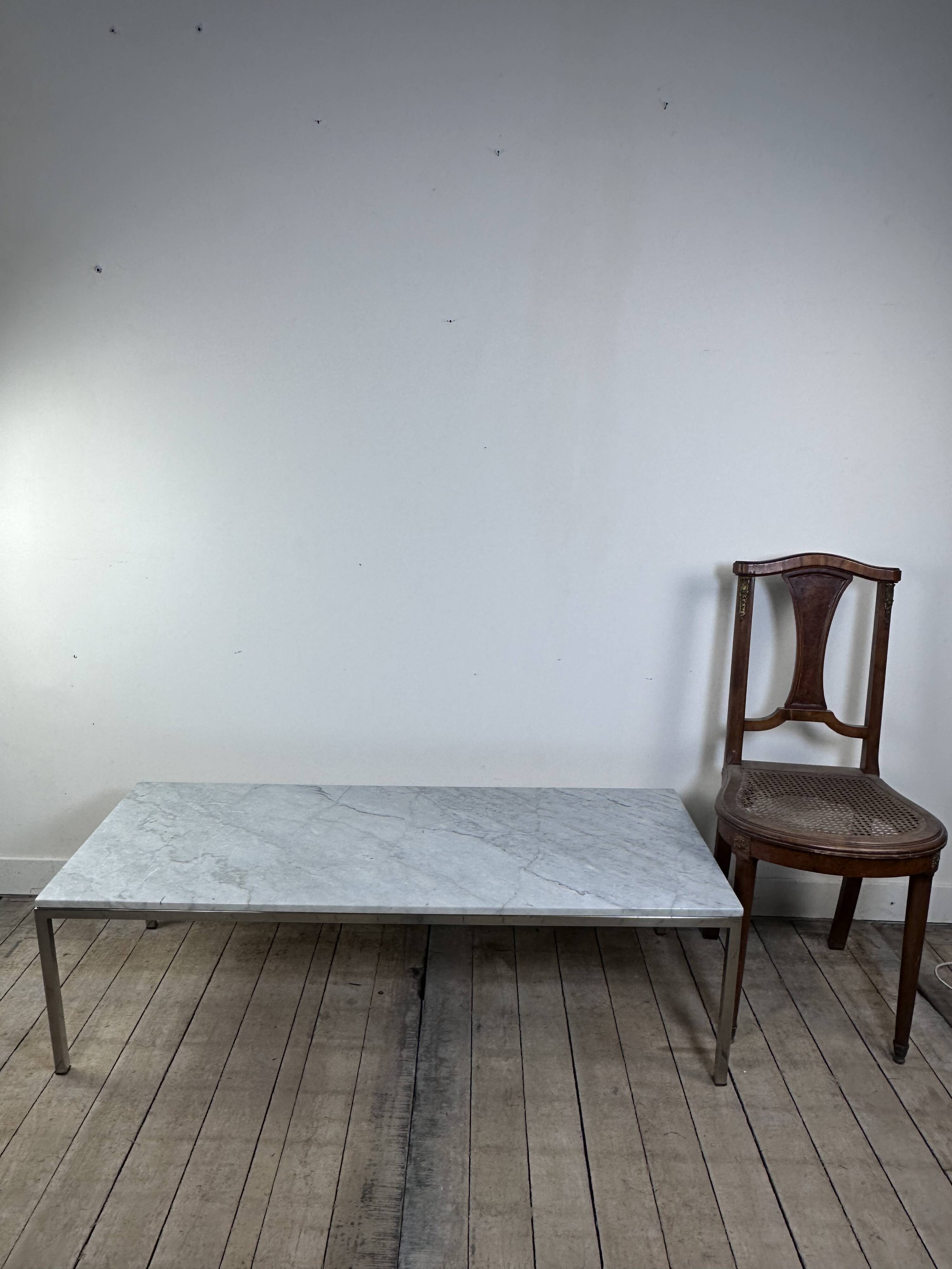 Table basse en marbre Knoll International, années 70
