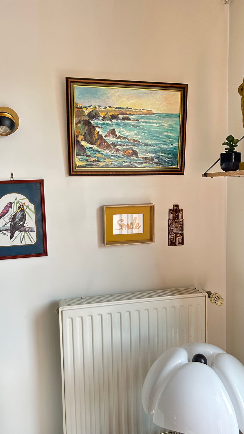 Oil on canvas Brittany Sea