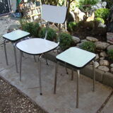 Set chair stools formica vintage 60