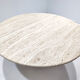 Contemporary Italian Travertine Dining Table in Beige