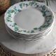 Fine porcelain dessert plates