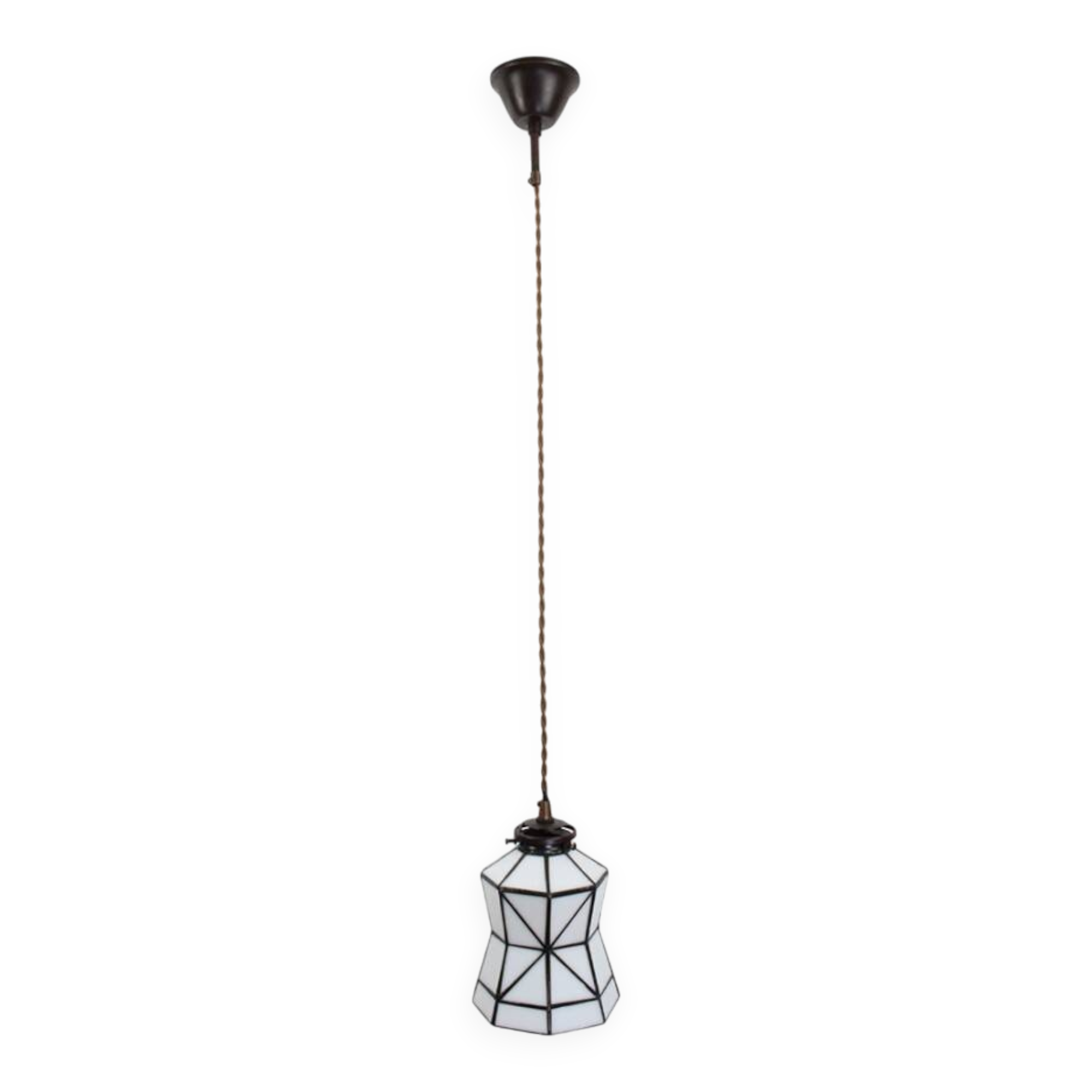 Lampe à suspension Tiffany à boucle