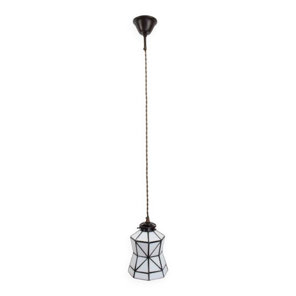 Lampe à suspension Tiffany à boucle