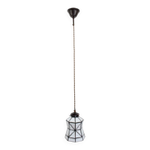 Lampe à suspension Tiffany à boucle