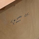 Pair of English bedside tables in solid pine wood