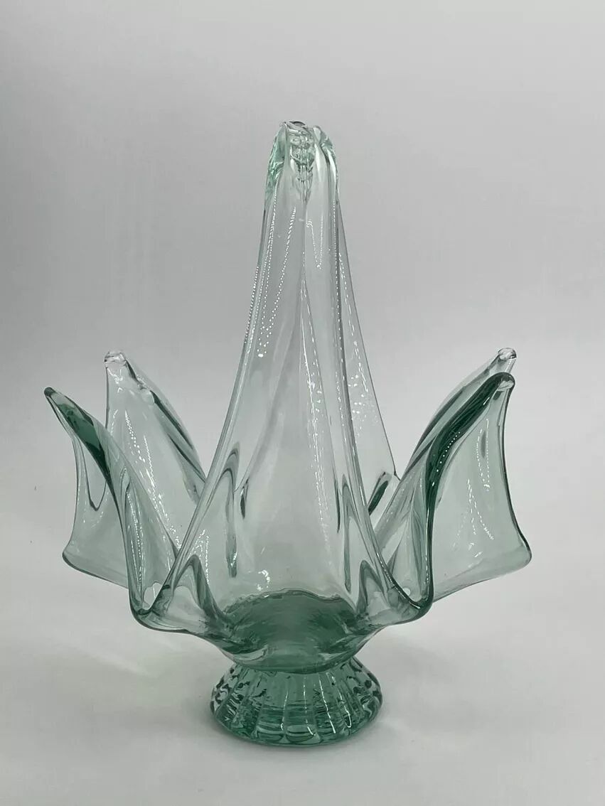 Coupe à fruit vintage en verre