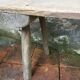 Farm old wooden bench of the 1950s