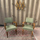 Pair of bridge armchairs