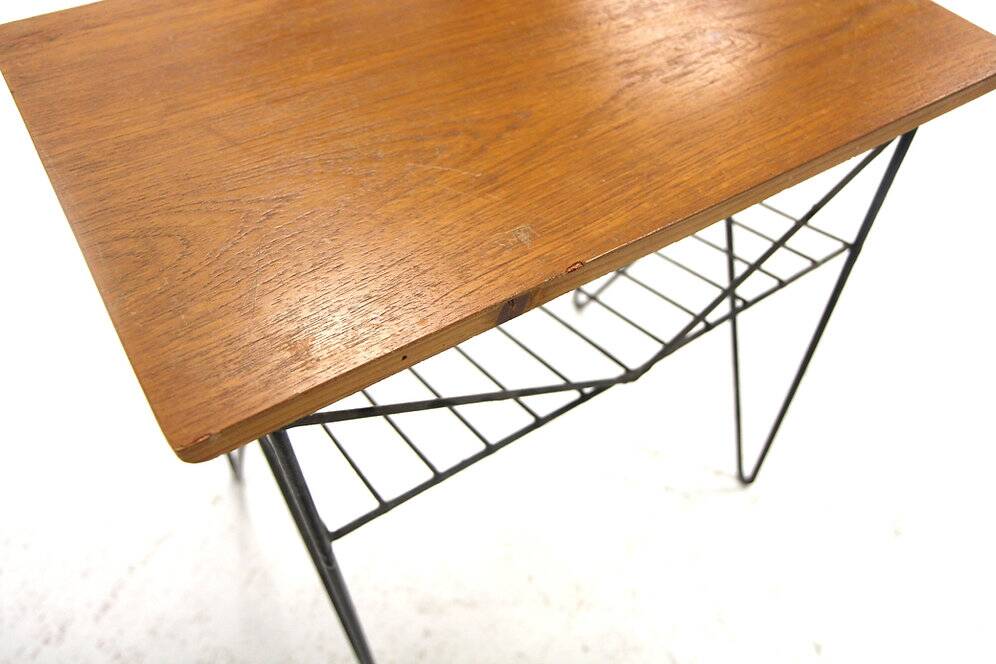 "Stringbord" teak side table, Sweden, 1950