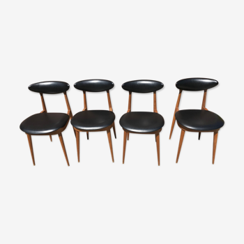 Set de 4 chaises vintage Baumann
