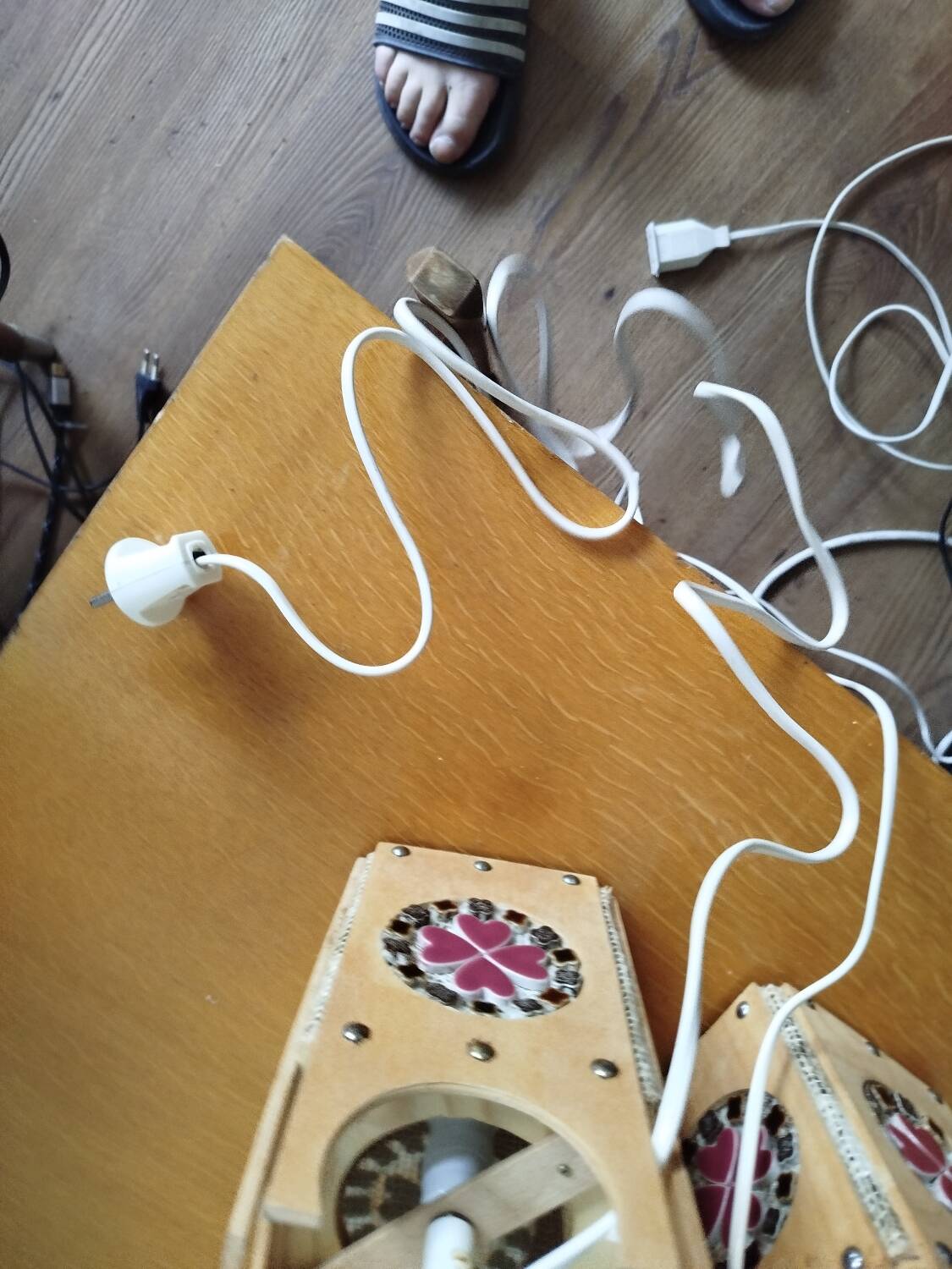 Pair of Otto Eelund Scandinavian lamps – Sweden, 1960s/70s