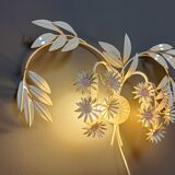 Vintage floral  wall lamp by Hans Kögl , 1970s