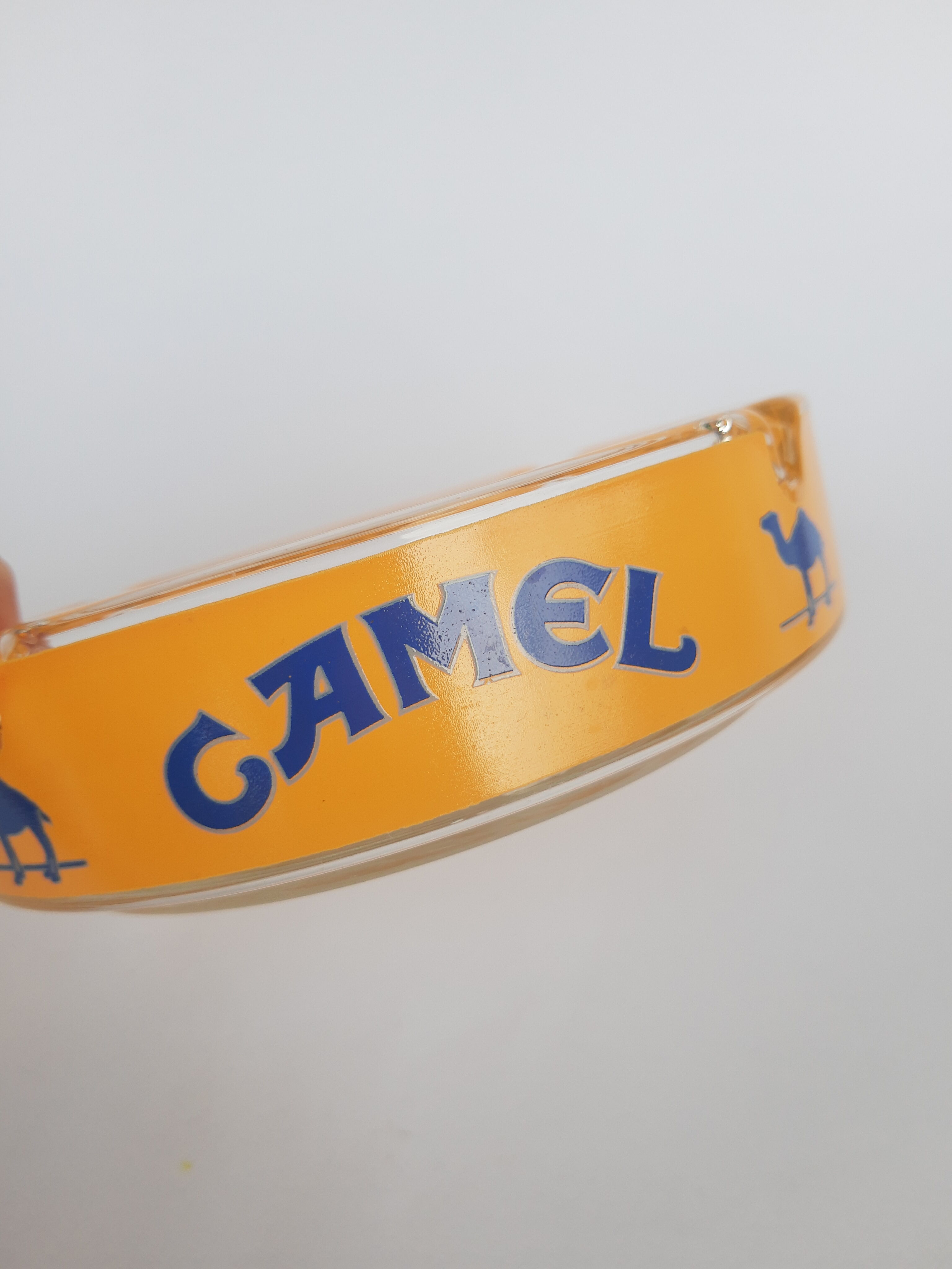 Camel advertising ashtray in vintage France glass